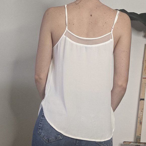 Dynamite White Strappy Mesh Tank - Picture 5 of 6